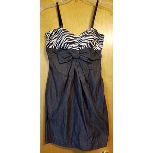 🌼JUST IN🌼Rue21 Zebra Print Dress w/ Bow - NWT L